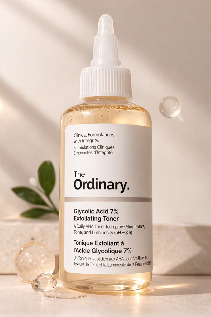 Remove Acne Fade Acne Glycolic Acid 7% Toner Removing Closed Mouth Acne Moisturizing Skin Prevents Skin Aging Fruit Acid Essence